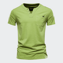 Camiseta Masculina de Botão Elegano® Tee