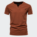 Camiseta Masculina de Botão Elegano® Tee