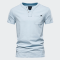 Camiseta Masculina de Botão Elegano® Tee