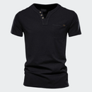 Camiseta Masculina de Botão Elegano® Tee
