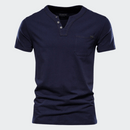 Camiseta Masculina de Botão Elegano® Tee