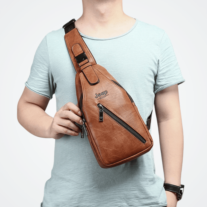 Bolsa de Ombro Masculina Elegano® JEEP Buluo
