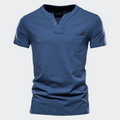 Camiseta Masculina de Botão Elegano® Tee