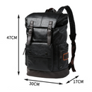 Mochila Masculina de Couro Rústica Elegano® Roma