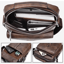 Mochila Masculina de Couro de Ombro Elegano® Kangaroo