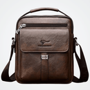 Mochila Masculina de Couro de Ombro Elegano® Kangaroo