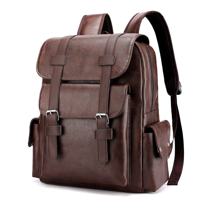 Mochila Masculina de Couro Elegano® Light