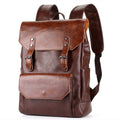 Mochila Masculina de Couro Elegano® Retrô