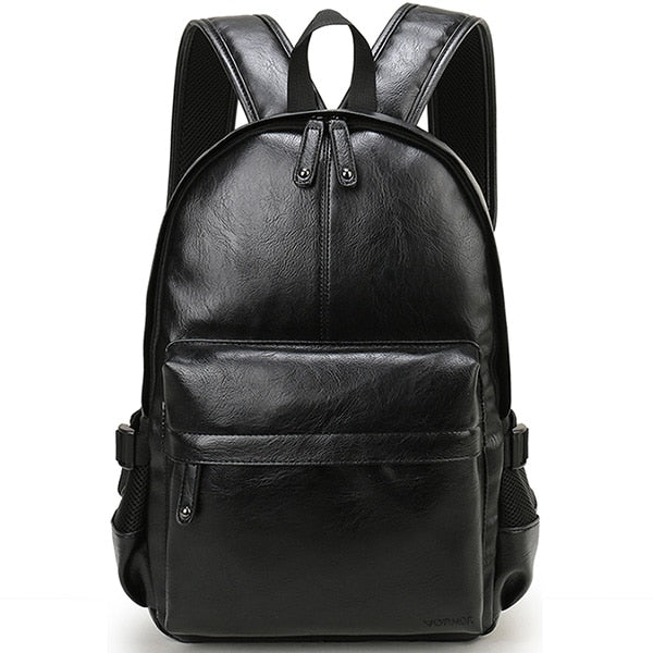 Mochila Masculina de Couro Elegano® Unis (À Prova D'Água)