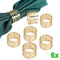 Anel de Guardanapo Delicado 6 Pcs