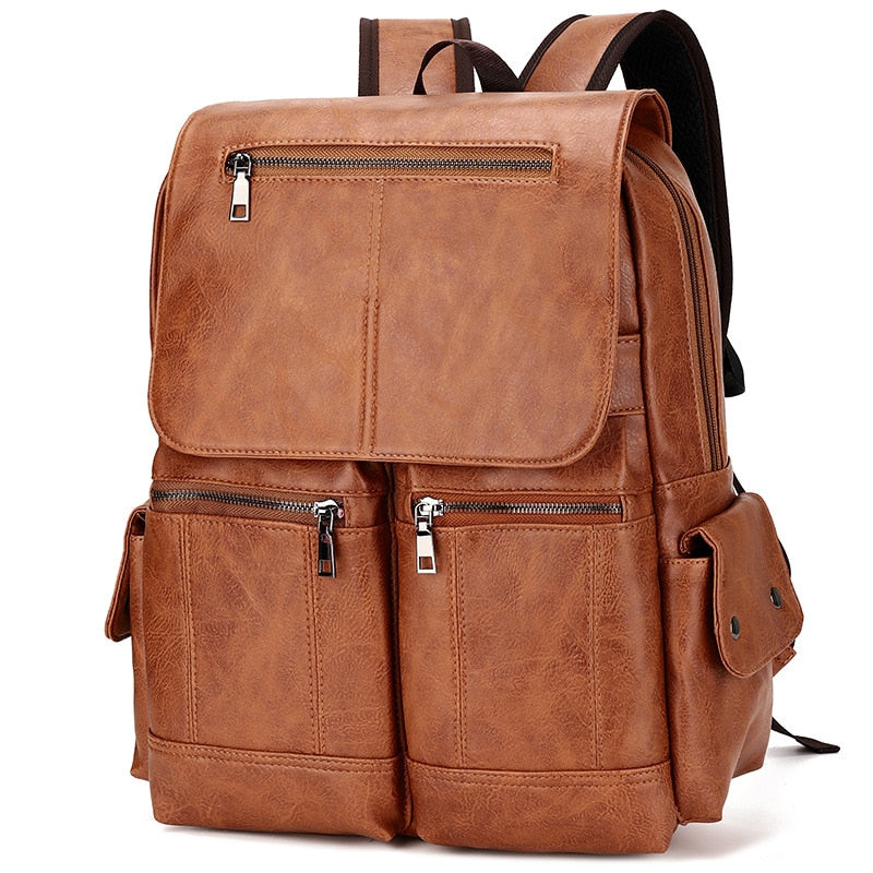 Mochila Masculina de Couro Elegano® University