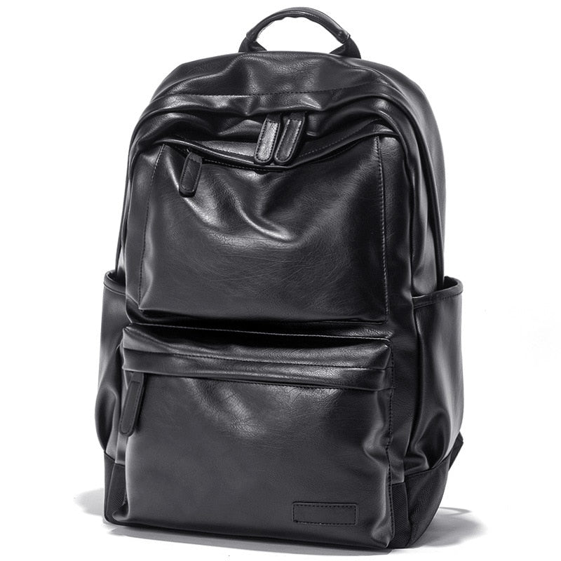 Mochila Masculina de Couro Elegano® Multifunctional