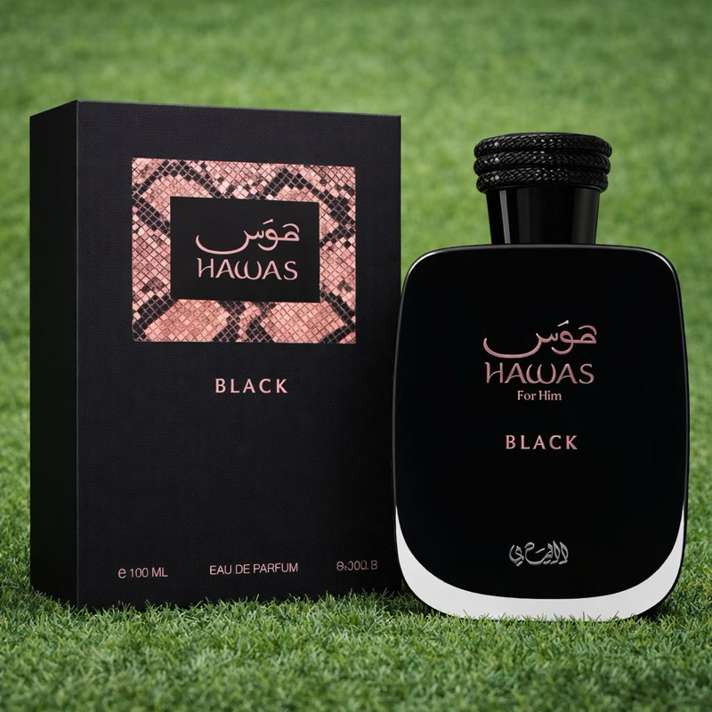 Perfume Árabe Hawas Black Masculino 100ml - Original